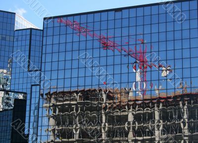 Crane in Glass
