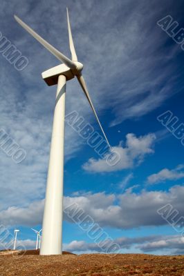 Wind turbines farm