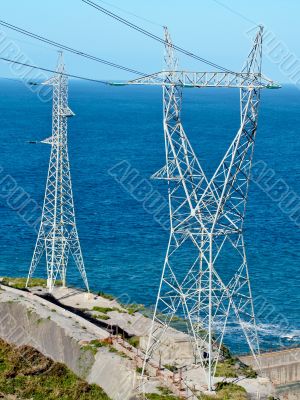 Two High voltage towers