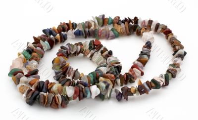 Necklace isolated macro