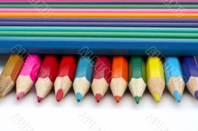 Colored school pencils