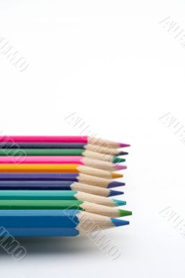 Colored school pencils