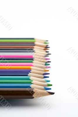 Colored school pencils