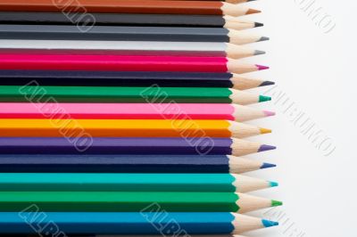 Colored school pencils
