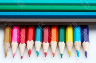Colored school pencils