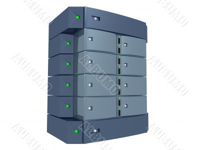 Dual Server - Light Blue
