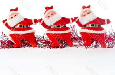 Three Santa Claus