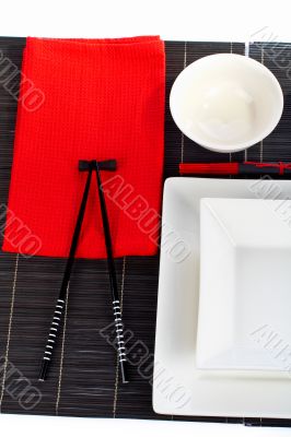 Table setting for a dinner
