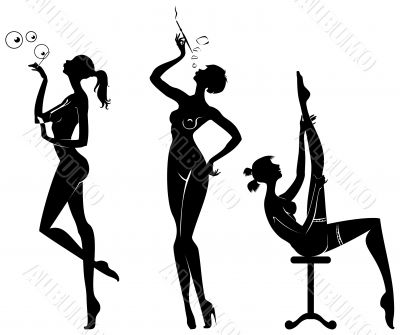 The Denuded womans in action.