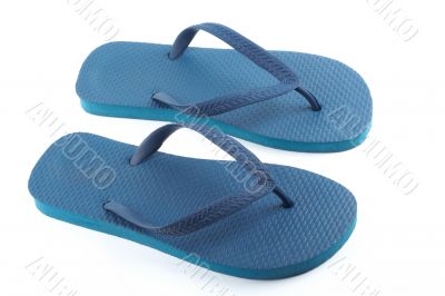 Blue sandals