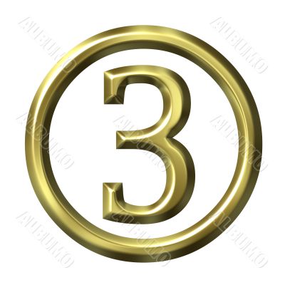 3D Golden Number 3