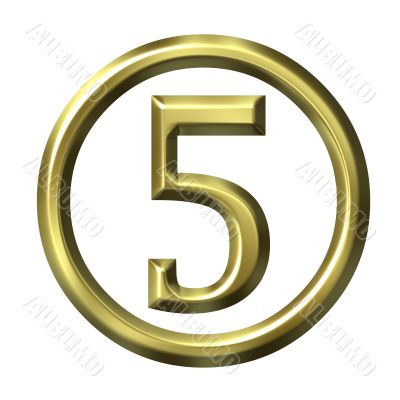 3D Golden Number 5