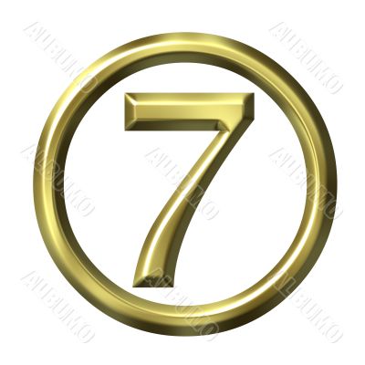 3D Golden Number 7
