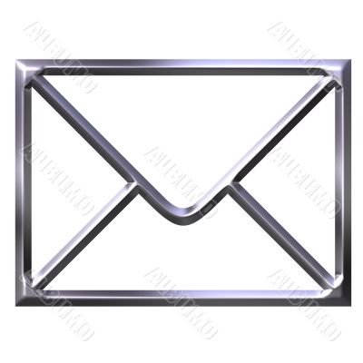 3D Silver Envelope