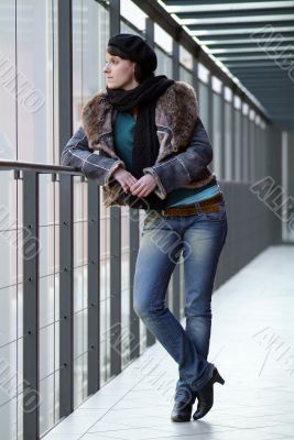 woman at rail