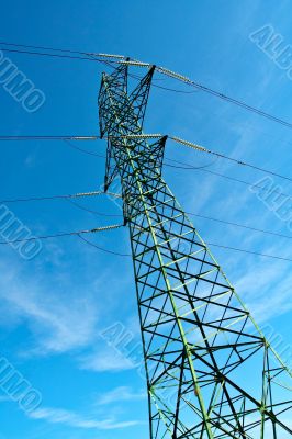 Power pole and cables