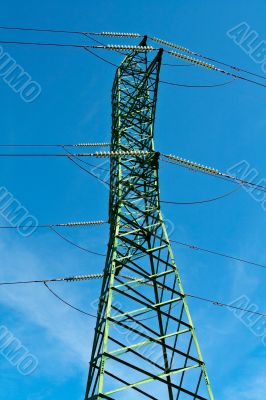 Power pole and cables