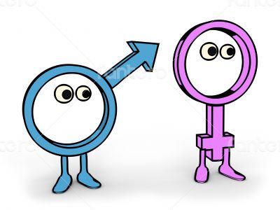 Toon Male & Female Symbol