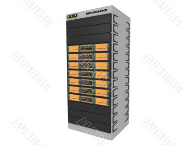 3D Server - Orange #1