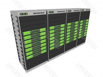3D Server - Green #2