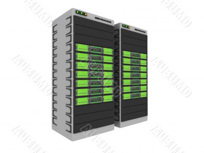 3D Server - Green #1