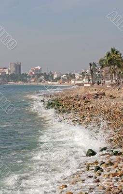 Rocky Beach Near City