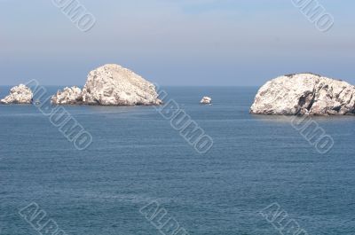 White Rocks Blue Water