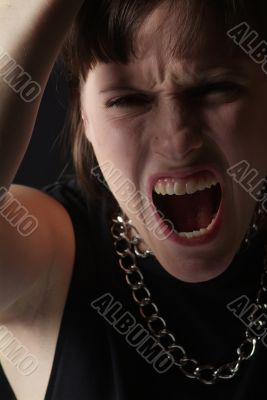 crying young woman