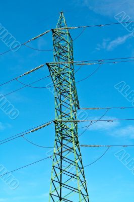 Power pole and cables
