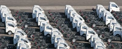 Trucks on Pier