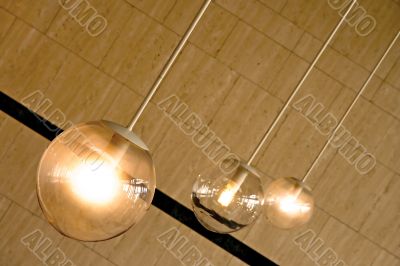 three lamps