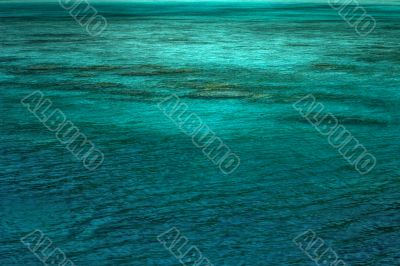 turquoise sea surface