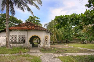 Tropical Prison courtyard, Vietnam.