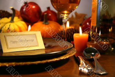 Thanksgiving place setting