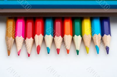Colored school pencils