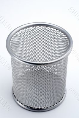 Trash on white background