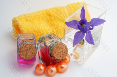 Bath accessories and beauty products