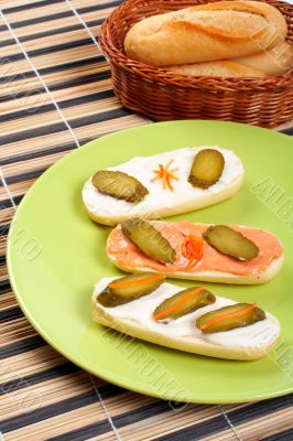 Three canapes