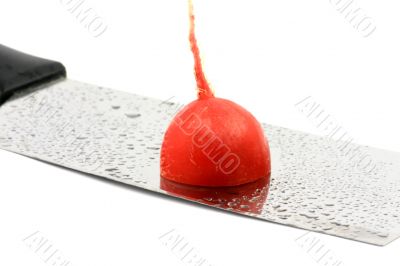 Half of a radish