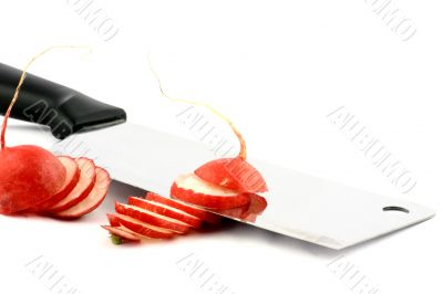 Radish slices