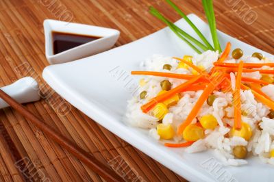 Salad of rice