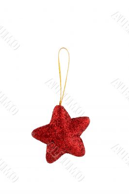 One red Christmas star