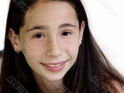 Girl smiling
