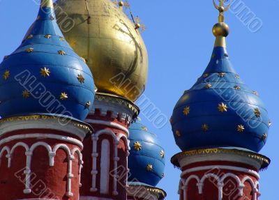Golden Domes in Old Moscow