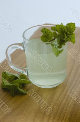 cup of mint tea