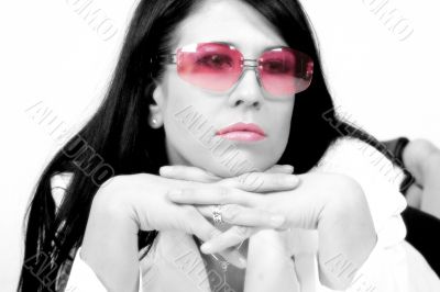 Pink sunglasses