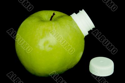 apple drink closeup