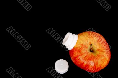 apple with copyspace