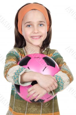 girl whit ball