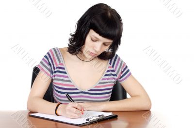 attractive girl student